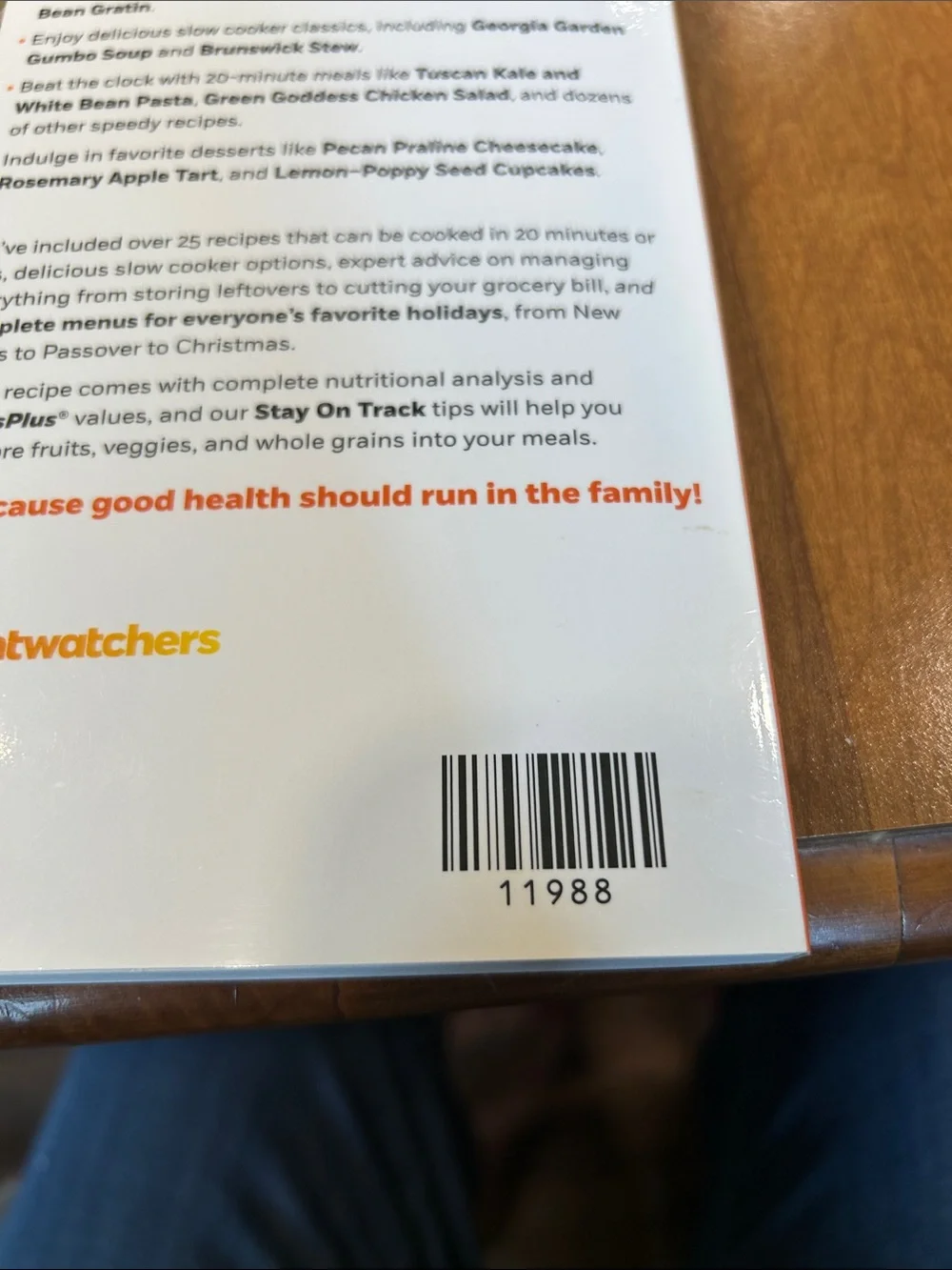 Weight Watchers Family Style Cookbook - Red and Yellow Cover